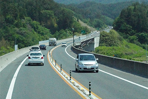 昨年全線開通した三陸沿岸道路