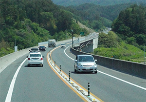 昨年全線開通した三陸沿岸道路