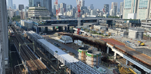 京急本線連続立体交差工事と環状4号線架設工事