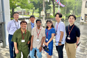 東京ミズマチ、隅田公園にて