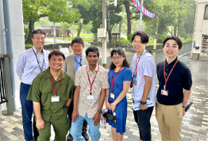 東京ミズマチ、隅田公園にて