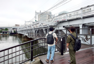 すみだリバーウォークにて
